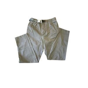 Kavu Green Womens Hiking Pants M Elastic Waist Outdoors Gorpcore Organic Cotton